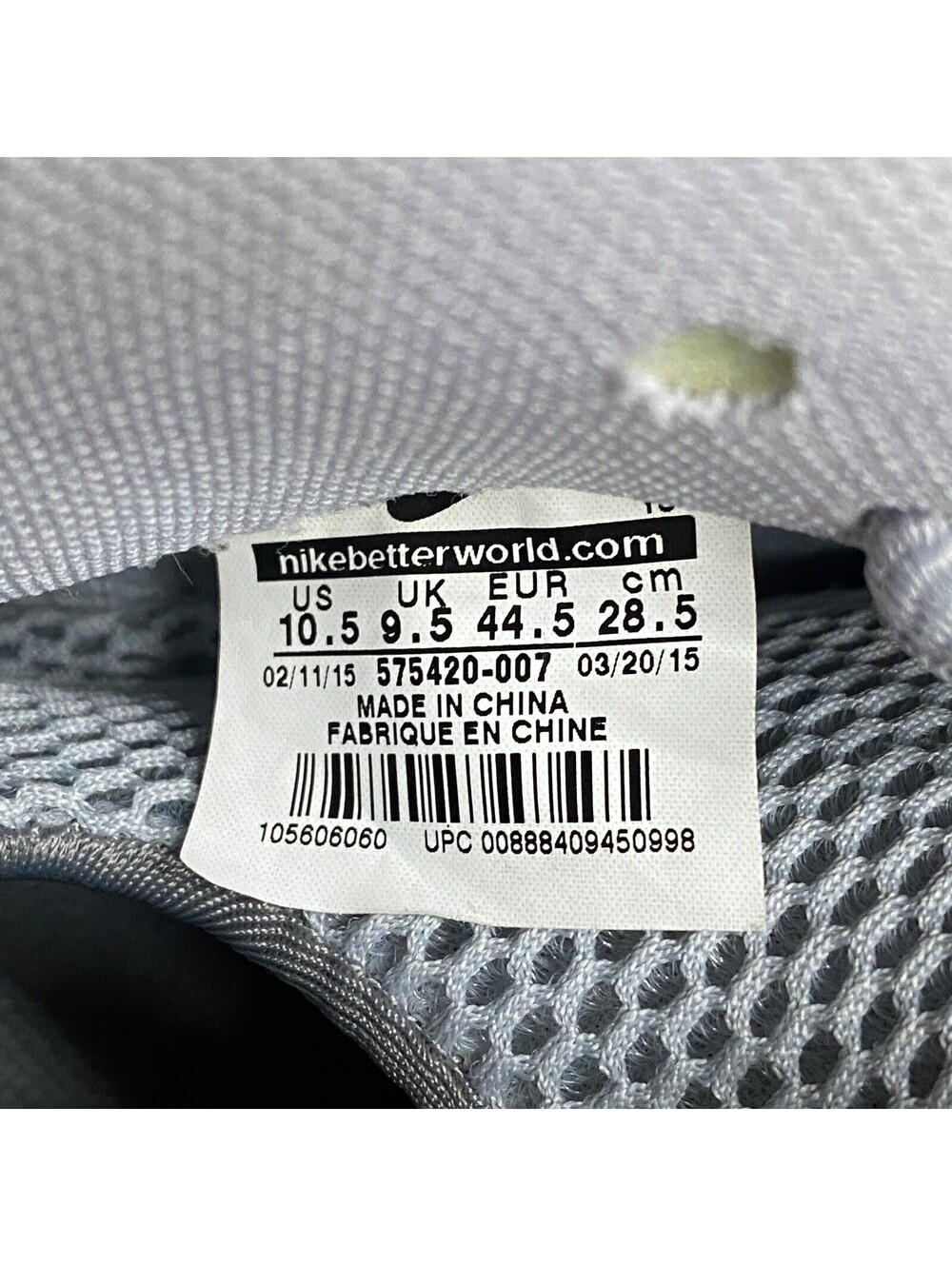 Nike Air Foamposite One Shoes Mens Sz 10.5 Premium Wolf Grey Sneakers 575420-007 - Picture 11 of 15